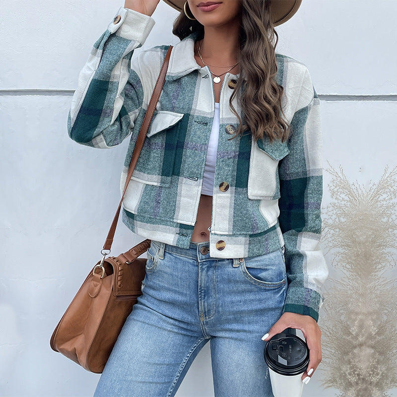 Haut Court Plaid Élégant