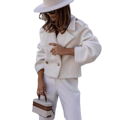 Manteau HerStyle Court en Laine