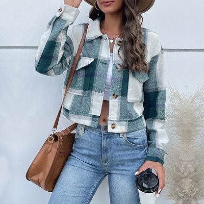 Haut Court Plaid Élégant