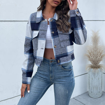 Haut Court Plaid Élégant