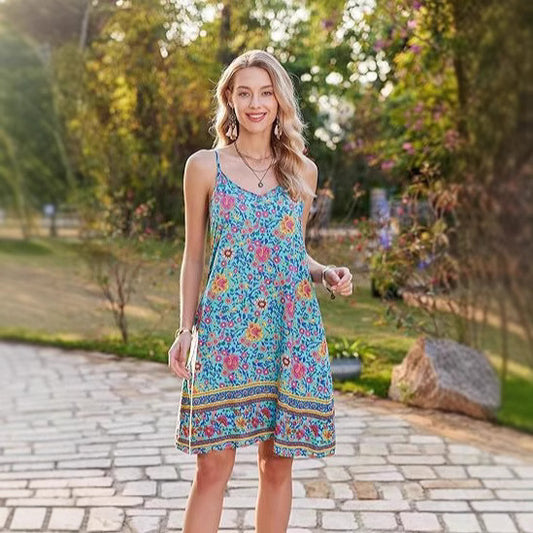 Robe Bohème Fleurie
