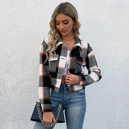 Haut Court Plaid Élégant