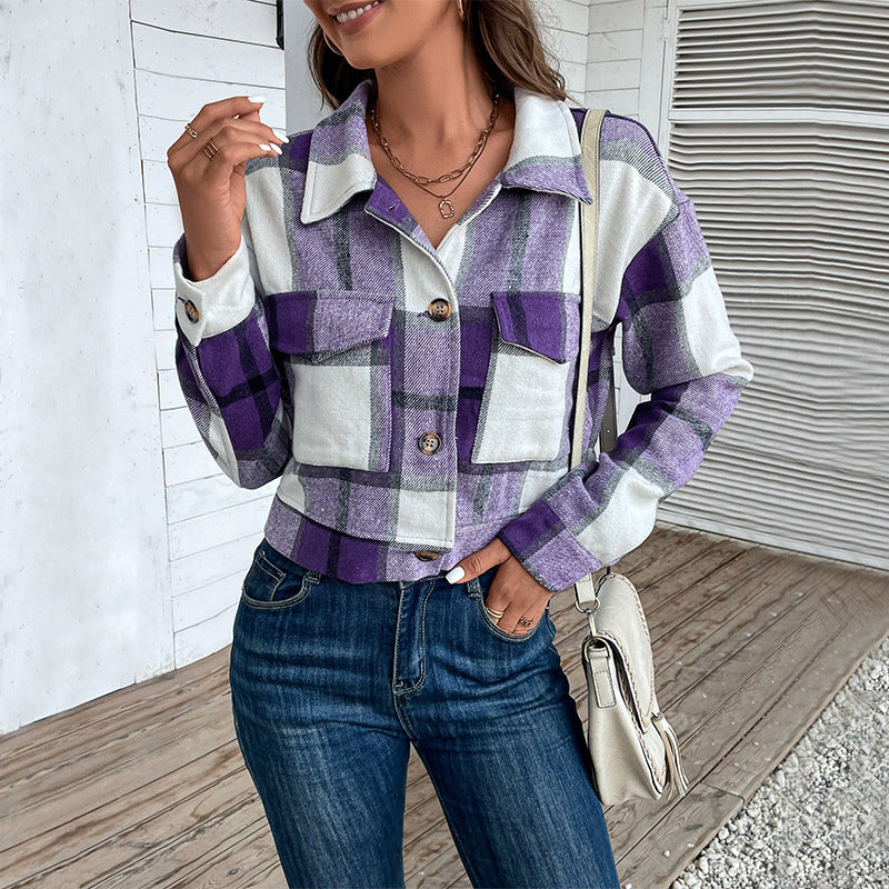 Haut Court Plaid Élégant