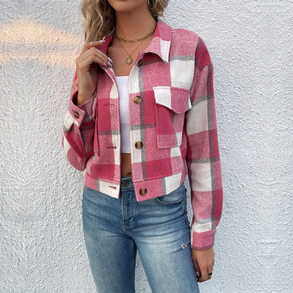 Haut Court Plaid Élégant